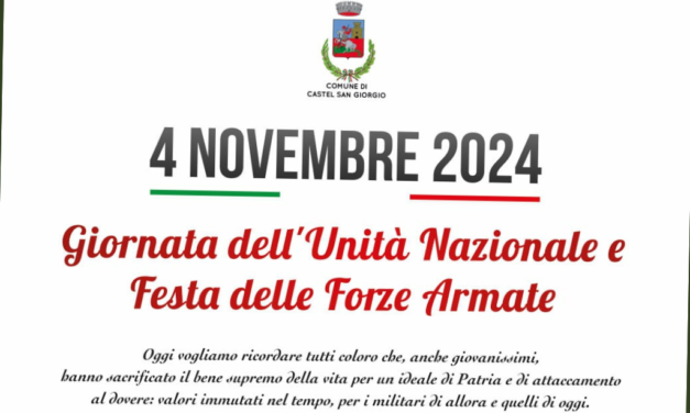 Giornata dell’Unità Nazionale e Festa delle Forze Armate
