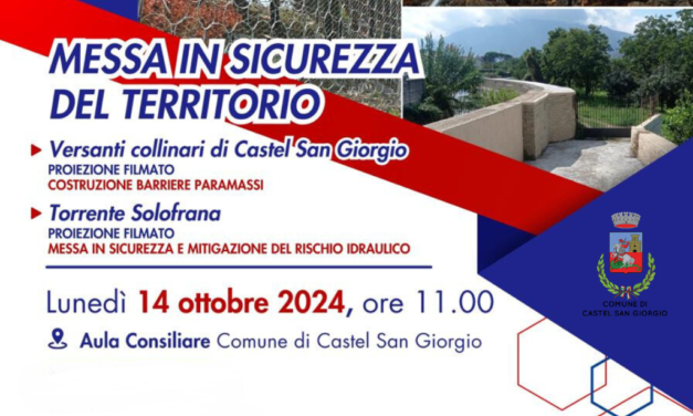 Castel San Giorgio – Convegno sulla Messa in Sicurezza del Territorio