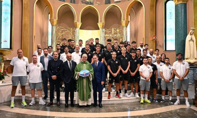 La Salernitana in visita alla Basilica di Santa Rita
