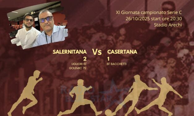 SPORT: La Salernitana vince il derby con la Casertana