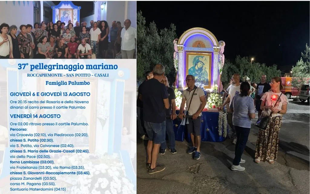 ROCCAPIEMONTE – 37 anni di fede e devozione: la famiglia Palumbo rinnova il pellegrinaggio verso Materdomini