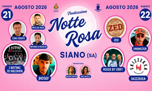 SIANO – NOTTE ROSA 2026