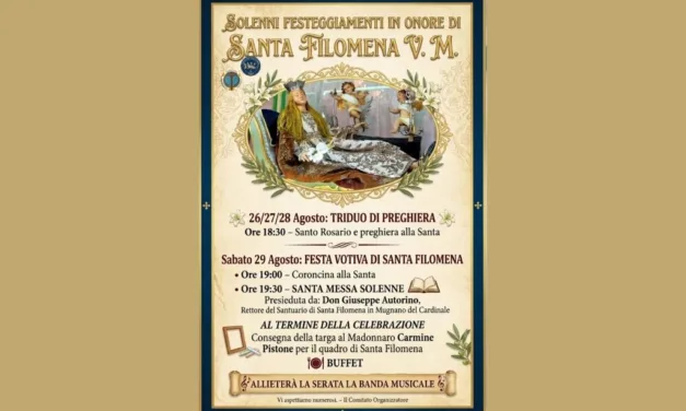 MUGNANO DEL CARDINALE – CHIUSURA TRIDUO SANTA FILOMENA
