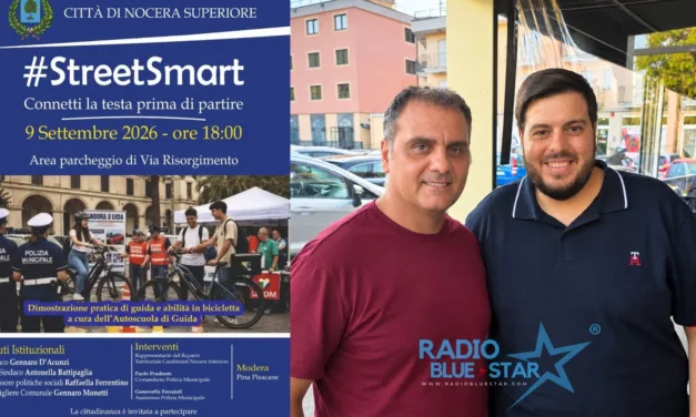 #StreetSmart: “Connetti la testa prima di partire”. A Nocera Superiore un appuntamento dedicato alla sicurezza stradale