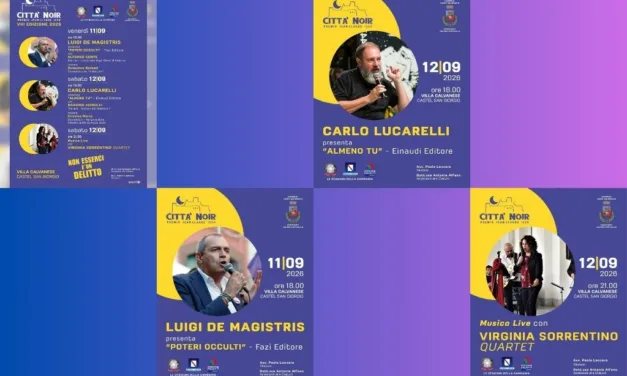 A Castel San Giorgio torna il “Città Noir”: due serate tra libri, cronaca e musica