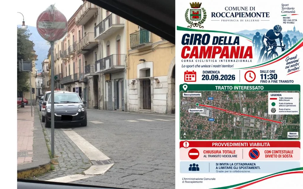ROCCAPIEMONTE – VIABILITÀ PER GIRO DELLA CAMPANIA