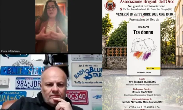 CASTEL SAN GIORGIO – RITA NAPPI PRESENTA LA RACCOLTA POETICA “TRA DONNE”