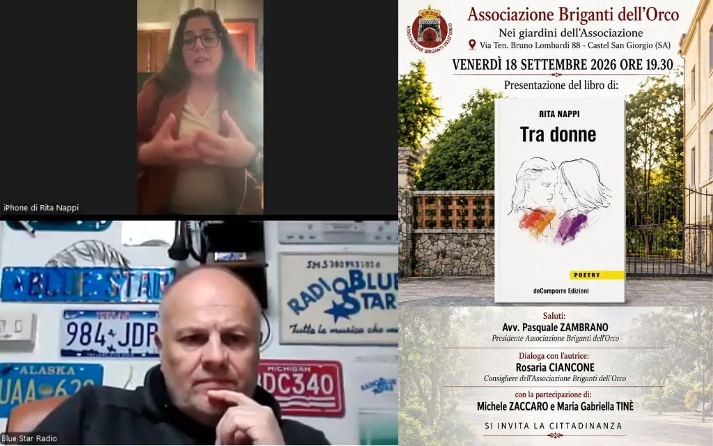 CASTEL SAN GIORGIO – RITA NAPPI PRESENTA LA RACCOLTA POETICA “TRA DONNE”