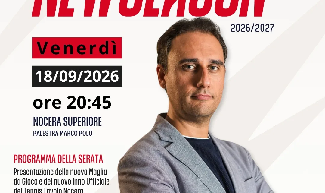 Il Tennis Tavolo Nocera presenta le squadre della stagione 2026/2027