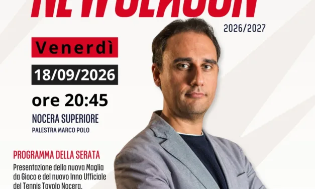 Il Tennis Tavolo Nocera presenta le squadre della stagione 2026/2027
