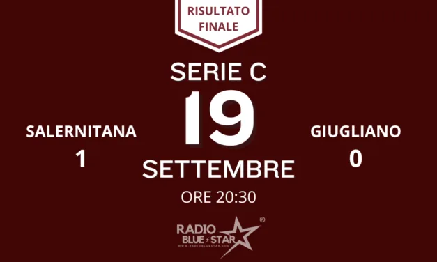 Salernitana batte Giugliano 1-0 all’Arechi