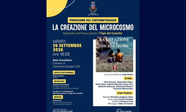 CASTEL SAN GIORGIO – PROIEZIONE CORTOMETRAGGIO IN AULA COMUNALE