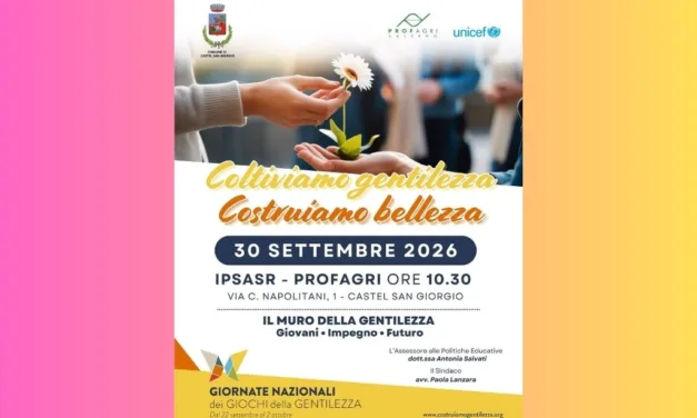 Castel San Giorgio, la gentilezza diventa impegno: appuntamento con i giovani
