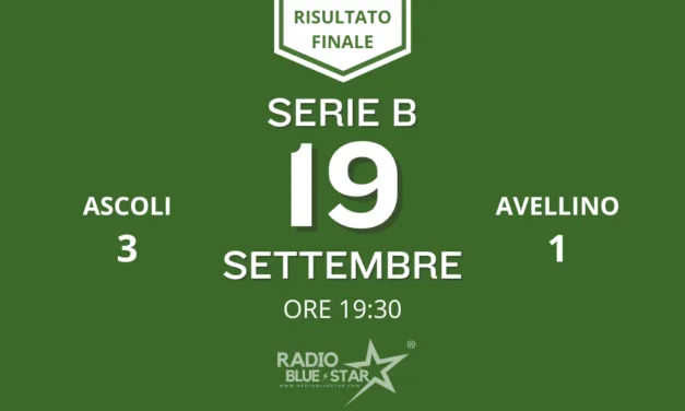 L’Avellino si spegne alla distanza: l’Ascoli ribalta il match e vince 3-1