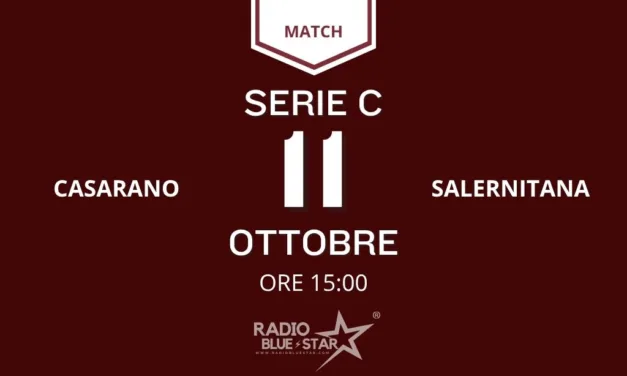 Casarano-Salernitana in diretta su Rai 2: appuntamento domenica 11 ottobre