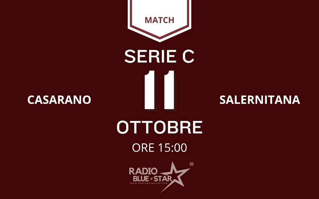 Casarano-Salernitana in diretta su Rai 2: appuntamento domenica 11 ottobre