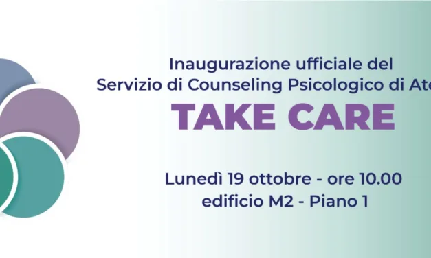 UNISA, inaugura il servizio “Take Care”